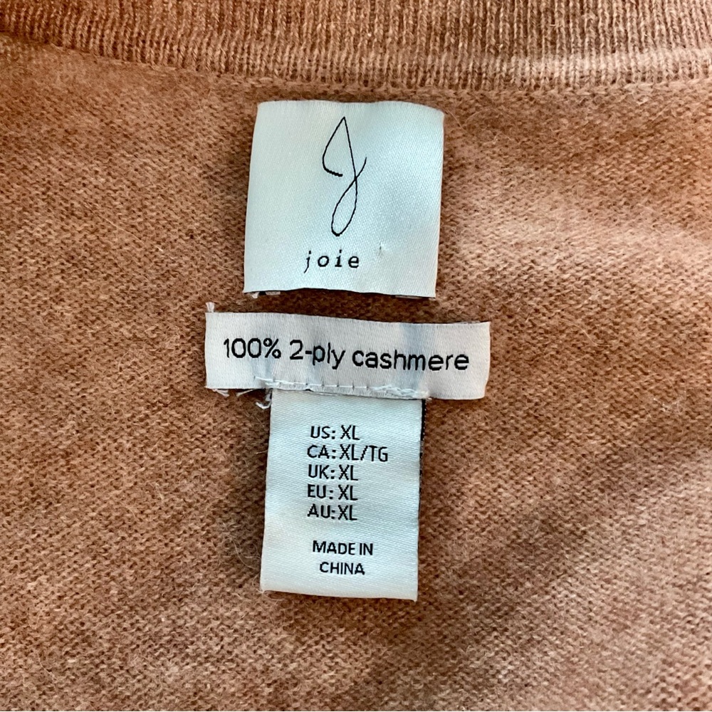 Joie Camel Button-Up Cardigan 100% Cashmere - Picture 7 of 7